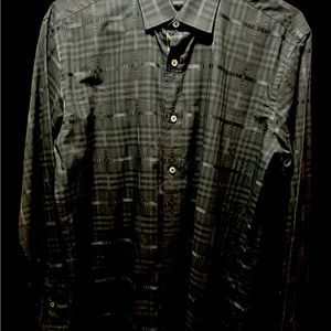 ❤️❤️Great Bugatchi long sleeve subtle plaid shirt. Pristine condition. Size L❤️